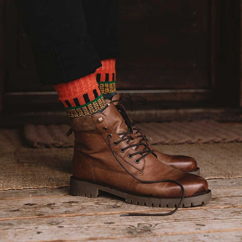 fair isle crew socks